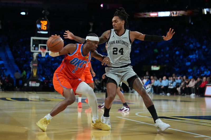 Spurs quiet Thunder with third straight win over NBA champs: Highlights