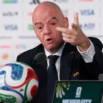 FIFA president Gianni Infantino speaking ahead of the World Cup